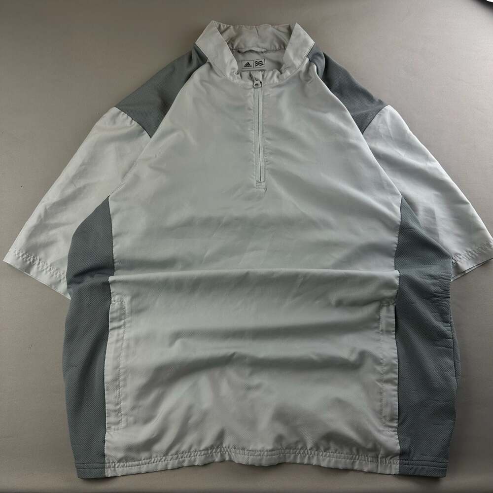Adidas Golf Short Sleeve Quarter Zip Pullover Jacket Size Large